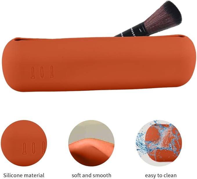 Silicone Makeup Brush Holder,Silicone Brush Organizer for Vanity,Countertop,Desk and Travel