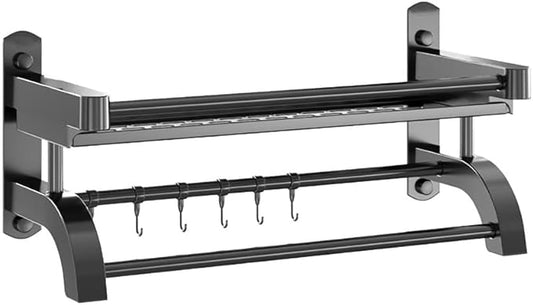 Bathroom Shelves,Bathroom Floating Shelves,Wall Mounted Shelving,Wall Decor and Organizer for Bathroom,Living Room, Kitchen