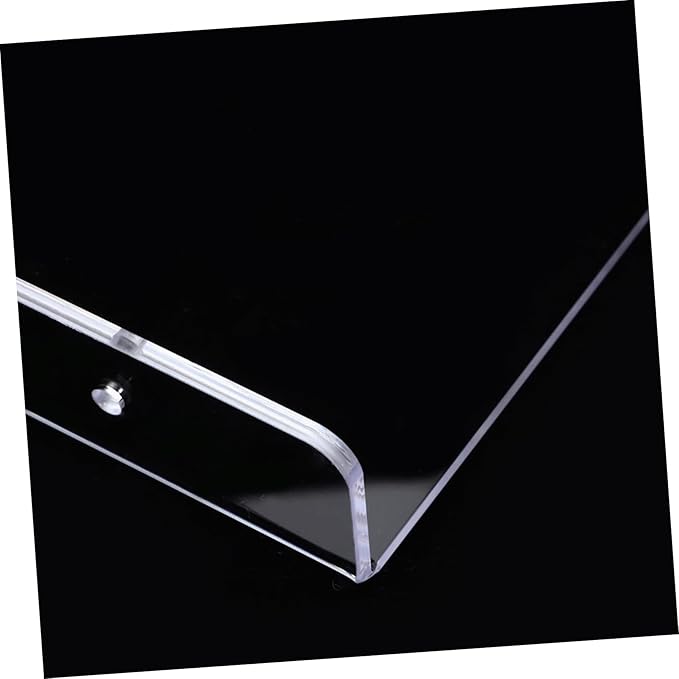 VOSAREA Floating Bathroom Shelf Clear Acrylic Wall-Mounted Storage Rack for Toiletries Cosmetics Small for Home Kitchen and Office Decor