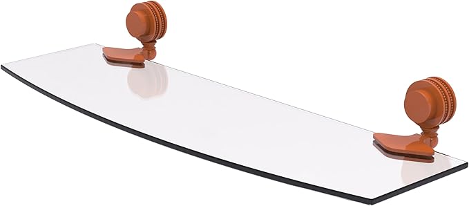 Allied Brass 433D/18-ASP Venus Collection 18 Inch Glass Shelf with Dotted Accents, Autumn Sparkle