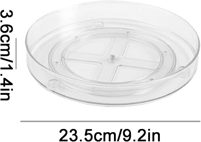 Removable Countertop Bathroom Shelf Plastic Rotatable Bathroom Shelf Transparent Removable Bathroom Shelf Multifunctional Large Capacity