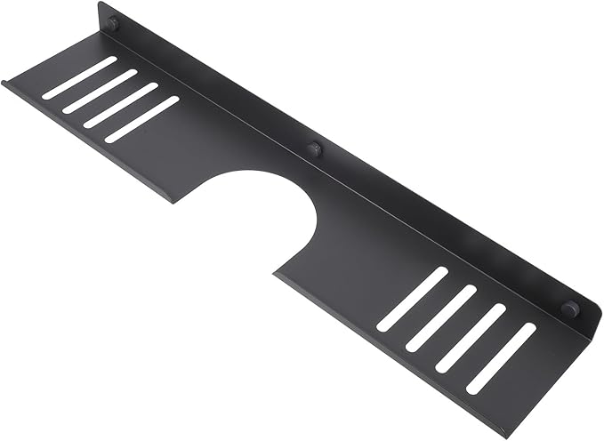 Luxshiny The Sink Organizer Bathroom Shelf 50cm U-Shaped Gunmetal No Drill Wall-Mounted Storage Rack for Bathroom and Kitchen Sink