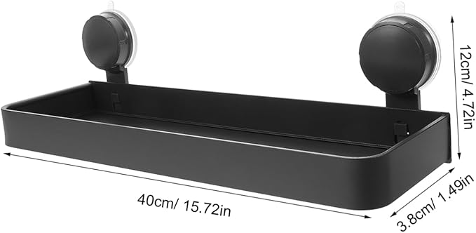 TIDTALEO Bathroom Shelf Wall Organizer: Suction Cup Shelf Toiletries and Makeup Easy Installation Enhances Bathroom for Smooth