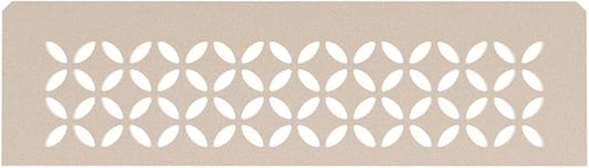 Schluter Rectangular Shelf for Prefabricated Kerdi Board SN/-SNLT Niches - 4mm Thick, Floral Design, Aluminum Material, Cream Finish - SNS1D5TSC
