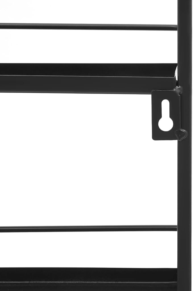 5 Tiers Wall Mounted Nail Polish Racks,Nail Polish Shelves, Nail Polish Display Rack for Home Salon Business Spa
