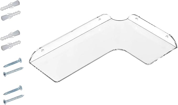 Long-Lasting Acrylic Corner Shelf for Bathroom Kitchen Living Room Storage Living Shelf
