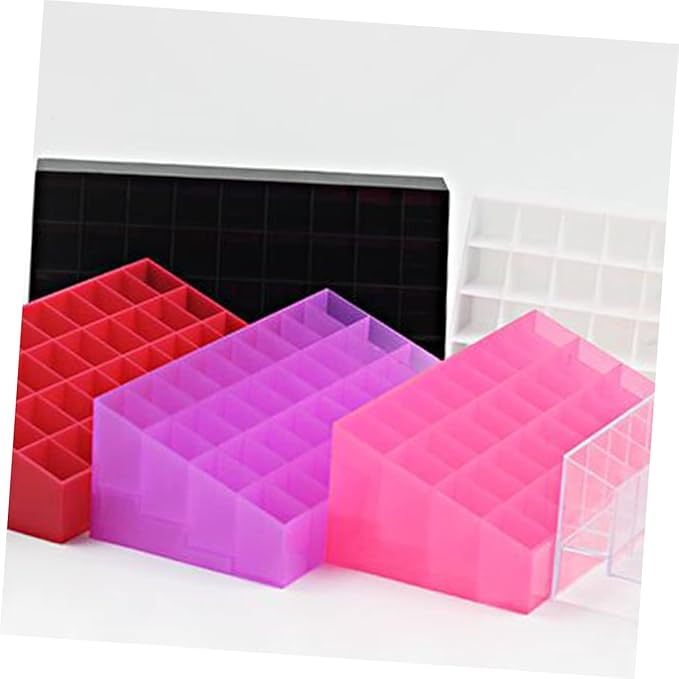 Vanity Makeup Holder 40 Slots Lipstick Storage Box Organizer for Travel Home Desk Modern Design