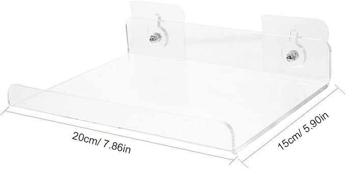 Ciieeo Acrylic Floating Shelf Wall-Mounted Storage Rack Bathroom Shelves Wall for Bathroom Tidy Storage
