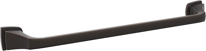 Amerock BH36033ORB | Oil Rubbed Bronze Towel Bar | 18 in (457 mm) Towel Rack | Revitalize | Bathroom Towel Holder | Bathroom Hardware | Bath Accessories