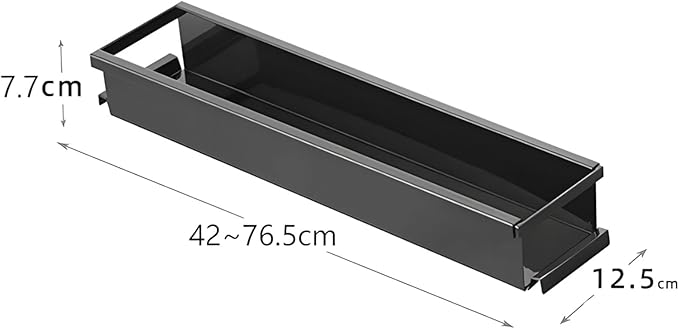 Multifunction Bathroom Shelf Extendable Design Carbon Steel Build Simple Installation Brackets Ideal for Kitchen Storage Retractable Shelf