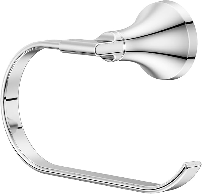 Pfister Vedra Towel Ring, Hand Towel Holder for Bathroom, Wall-Mounted, Screw-in, Polished Chrome Finish, BRBVED0C
