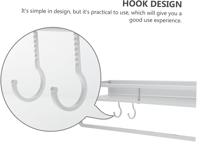 SHOWERORO Bathroom Decor Wall Shelves for Bathroom Wall-Mounted Storage Rack No Punching Glue Installation Aluminum Material Sturdy