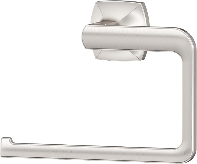 Pfister Vaneri Towel Ring, Hand Towel Holder for Bathroom, Wall-Mounted, Screw-In, Spot Defense Brushed Nickel Finish, BRBVRI0GS