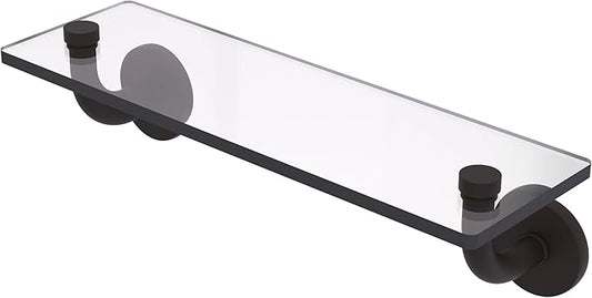 Allied Brass RM-1-16-ORB Remi Collection 16 Inch Glass Vanity Beveled Edges Shelf, Oil Rubbed Bronze
