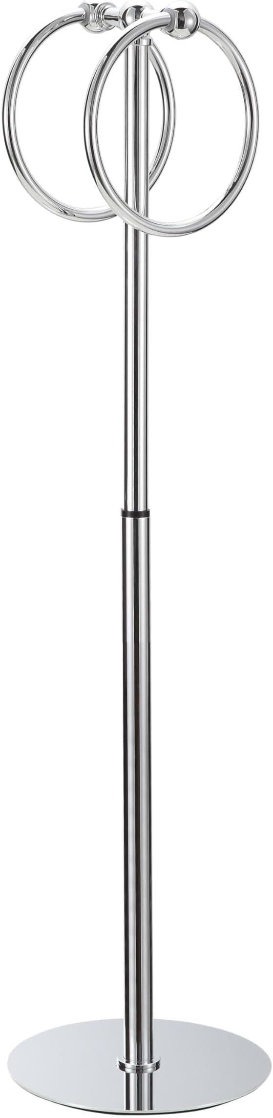 Adjustable Chrome Towel Rack,Freestanding Bathroom Towel Holder