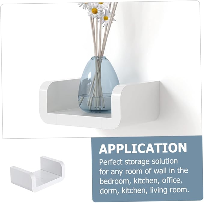 Bathroom Wall Hanging Rack Space-Saving Storage Shelf for Toiletries Easy Install