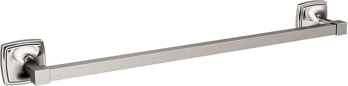 Amerock BH36093G10 | Brushed Nickel Towel Bar | 18 in (457 mm) Towel Rack | Stature | Bathroom Towel Holder | Bathroom Hardware | Bath Accessories