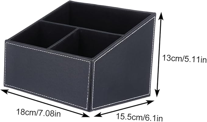 Uonlytech 1pc Creative Trapezoidal Storage Box for Desktop Practical Organizer for Remote Controls Mobile Phones and Office Supplies for Living Bedroom and Dressing Table