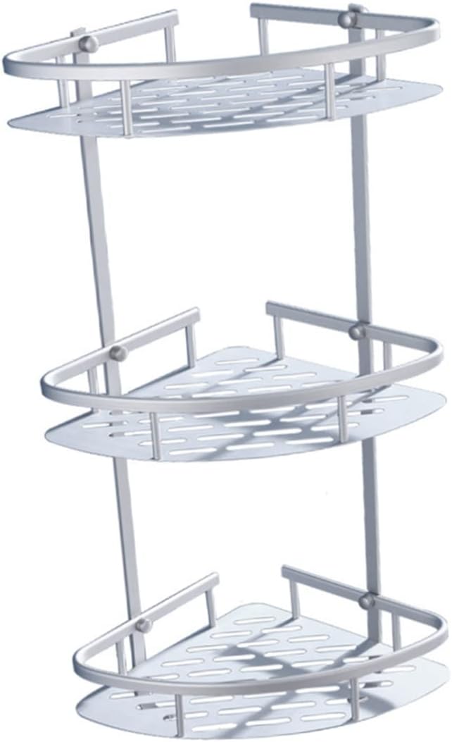 Zerodeko Rustproof Aluminum Triangle Shelf Easy Clean Wall Mounted Rack Bathroom Collector Storage