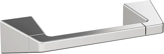 Amerock BH3600126 | Chrome Pivoting Double Post Toilet Paper Holder | 9-5/16 in. (237 mm) Length Toilet Tissue Holder | Blackrock | Bath Tissue Holder | Bathroom Hardware | Bath Accessories