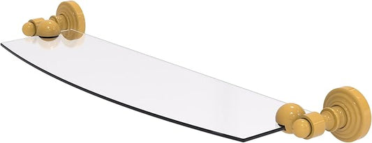 Allied Brass WP-33/18-SGL Waverly Place 18 Inch Glass Shelf, Spanish Gold