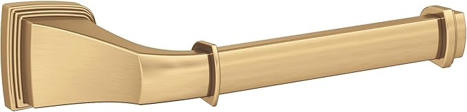 Amerock BH36031CZ | Champagne Bronze Single Post Toilet Paper Holder | 7-7/8 in. (200 mm) Length Toilet Tissue Holder | Revitalize | Bath Tissue Holder | Bathroom Hardware | Bath Accessories