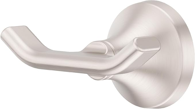 Pfister Vedra Towel Hook, Bathroom Towel & Robe Hook, Wall-Mounted, Screw-in, Spot Defense Brushed Nickel Finish, BRHVED0GS