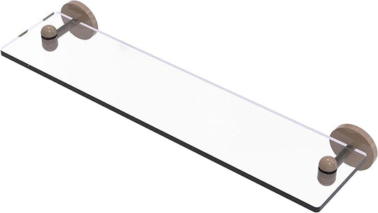 Allied Brass Tango Collection Glass Vanity Shelf with Beveled Edges