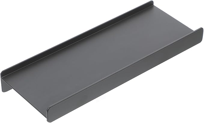 Metal Floating Shelf 30cm Wall Mounted Bathroom Organizer Rack Gun Gray Aluminum Alloy Storage Shelf for Toiletries and Makeup Bathroom Wall Shelving