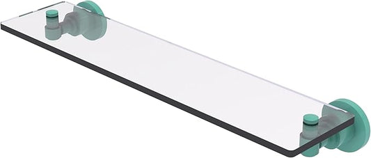 Allied Brass Washington Square Collection Glass Vanity Shelf with Beveled Edges