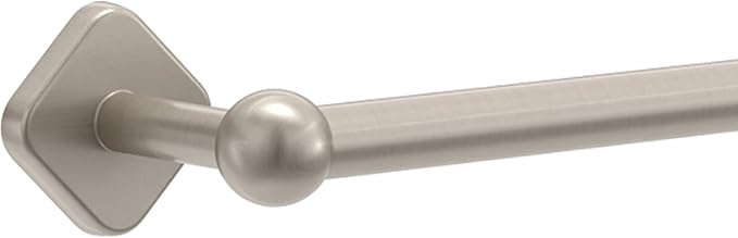Franklin Brass Gainesville (1-Pack) 18'' Towel Rack w/ 6" Extender for Bathroom Satin Nickel Towel Bar for Bathroom Wall Mounted Towel Holder Rod GNV26-SN