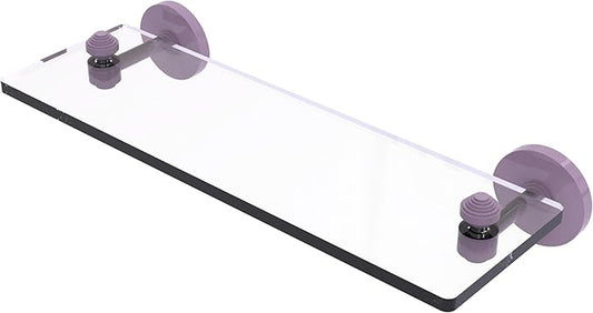 Allied Brass South Beach Collection Glass Vanity Shelf with Beveled Edges