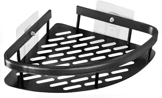 Corner 2PCS Bathroom Storage Rack, Bathroom Shelves, No-Drill