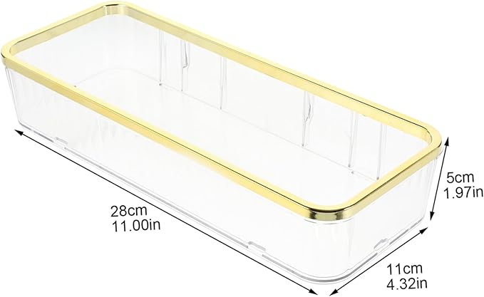 Mobestech Transparent Wall Mounted Bathroom Shelf Rack for Multi Functional Clear Storage for Skincare Products Sturdy and Elegant Design