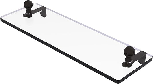 Allied Brass MA-1/16-ORB Mambo 16 Inch Glass Vanity Beveled Edges Shelf, Oil Rubbed Bronze
