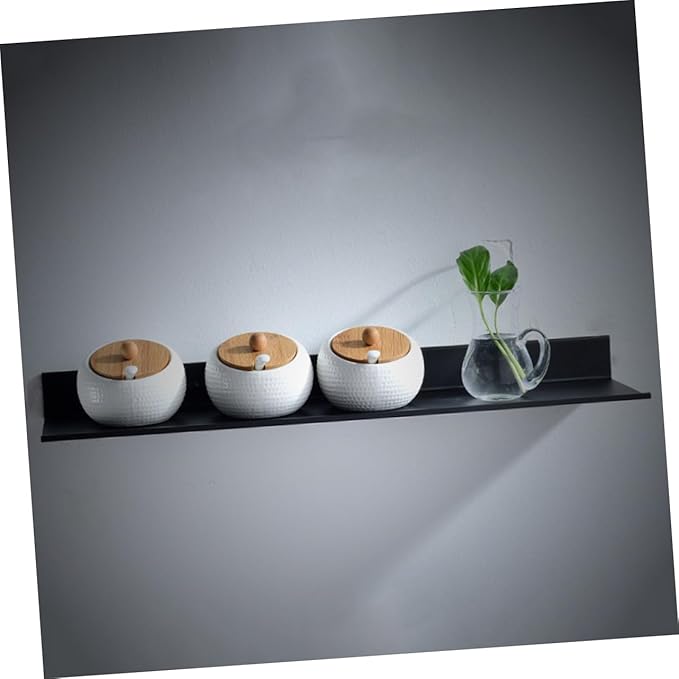 SOLUSTRE Bathroom Shelf Wall Mount Floating Shelves Rustproof Storage Rack Space-Saving Decor