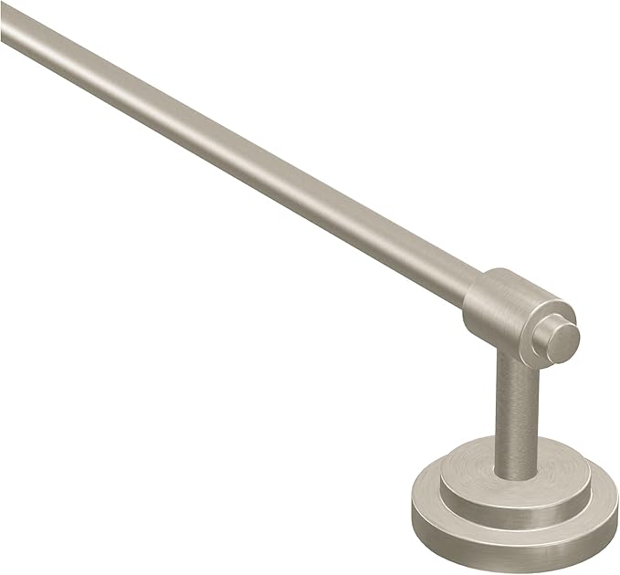 Moen DN0724BN Iso 24-Inch Single Towel Bar, Brushed Nickel