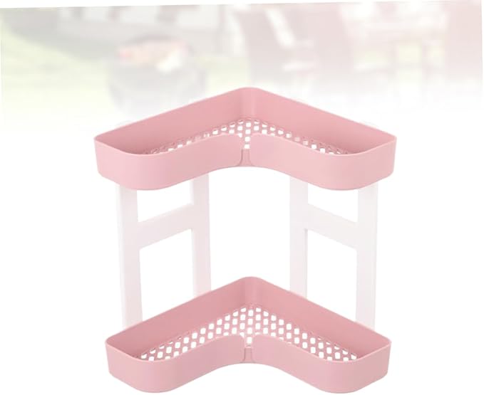ULTECHNOVO Plastic Rack Corner Shelf Desk Stand Bathroom Shelves Capacity Environmental Material