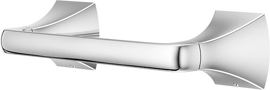 Pfister Bruxie Toilet Paper Holder, Bathroom Tissue Roll Holder, Wall-Mounted, Screw-in, Polished Chrome Finish, BPHBIE0C