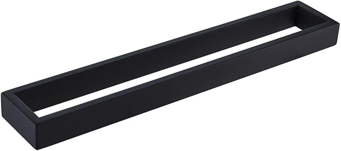 Miyili 15-3/4 Inch Towel Bar Matte Black SUS 304 Stainless Steel Hand Towel Holder for Bathroom Kitchen Wall Mounted, D03B40