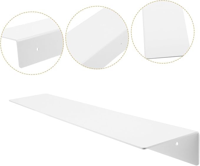 ABOOFAN Adhesive Gap Shelf for Bathroom and Kitchen No Drill Space-Saving Divider Waterproof Extendable Board for Organizing 2-Pack