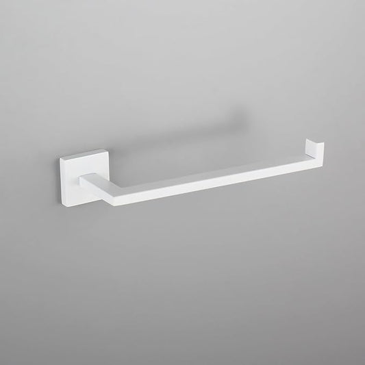 GERZWY Bathroom Towel Holder Stainless Steel Towel Hanger Towel Ring Wall Mount, White