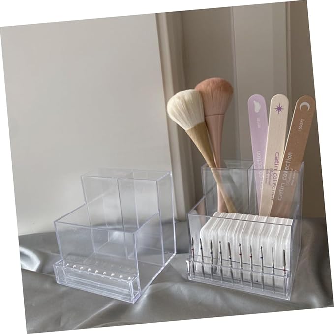 MERRYHAPY 1pc Multi-function Nail Art Tools Rack for Polishing Machine Manicure Grinding Holder Base Organizer for Nail Art Supplies Home