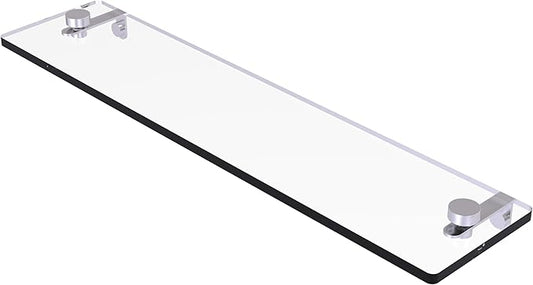 Allied Brass MT-1-22 Montero Collection 22 Inch Vanity Beveled Edges Glass Shelf, Satin Chrome