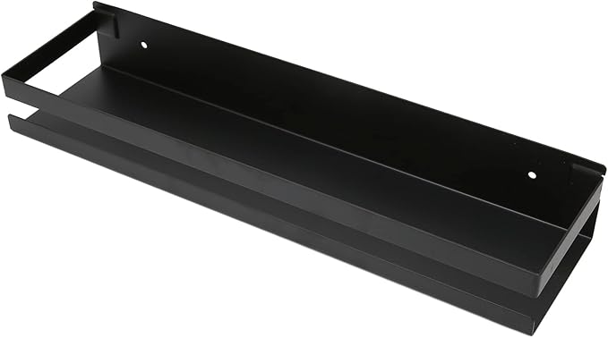 Bathroom Rack Set, Black less Steel Shelf, No Dril Inlation, L Storage Space with S Adhesive, f Bathroom Shelf for Hotel Home Dormi