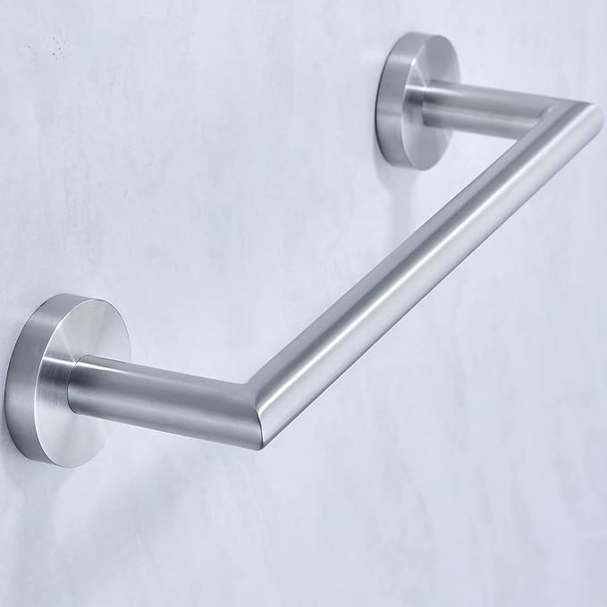 12 Inch Hand Towel Bar Bathroom Towel Holder,Bath Accessories Thicken Stainless Steel Shower Towel Rack,Kitchen Dish Cloth Hanger Wall Mount Brushed Steel,96018-2-12BS.