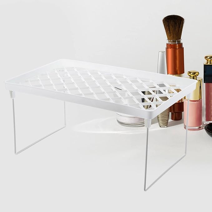 Holibanna 2pcs Cosmetics Storage Shelf Plastic Makeup Organizer Bathroom Shelves