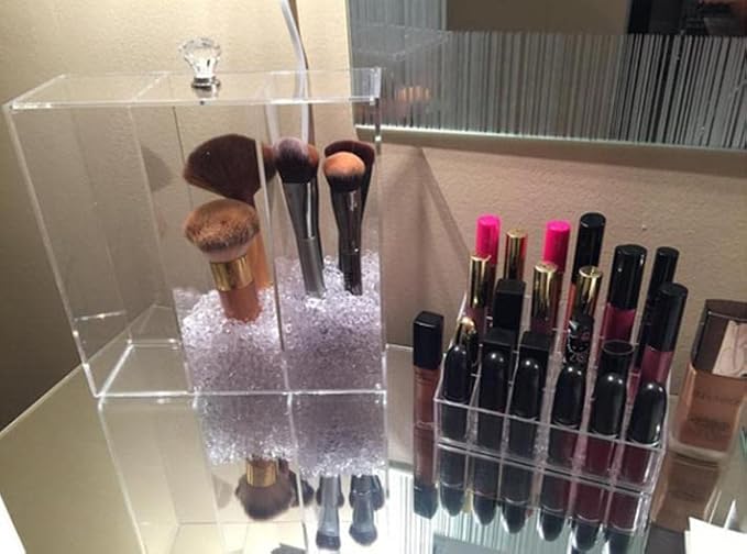 GlamoureBox Acrylic Cosmetic Cube Organizer Makeup Case 5-Drawer (A5)