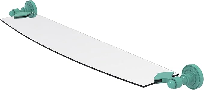Allied Brass DT-33/24-SFG Dottingham Collection 24 Inch Glass Shelf, Sea Foam Green