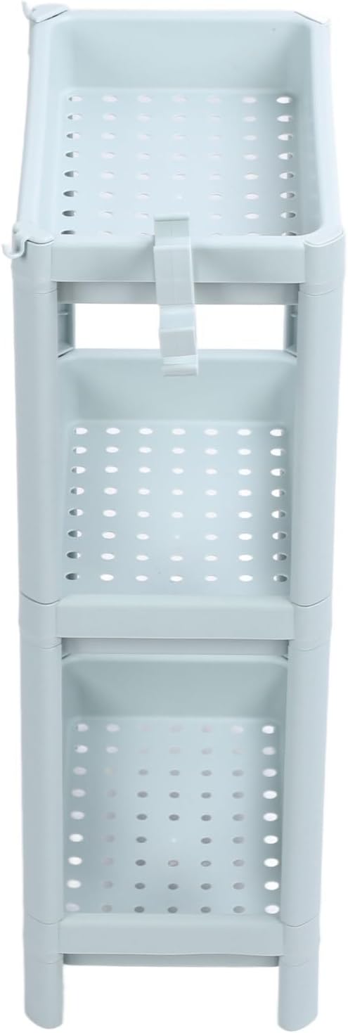 Bathroom Floor Shelf, Bathroom Storage, Open Shelf, Freestanding Corner Shelves, Shelves, Storage Shelves, Nordic (3-Tier)